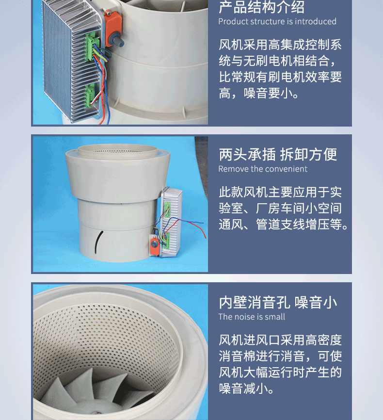 斜流式管道風機結構詳細介紹